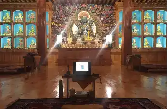 Bhutanese Monastery Interior Inside