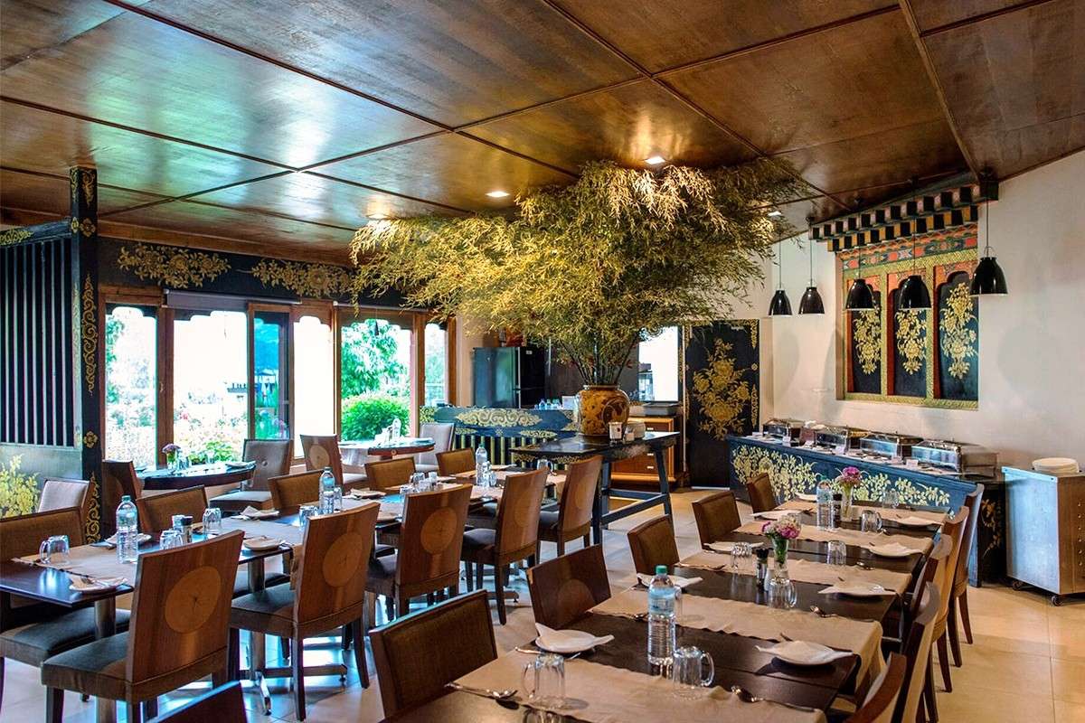 Bhutan Metta Resort Speisesaal
