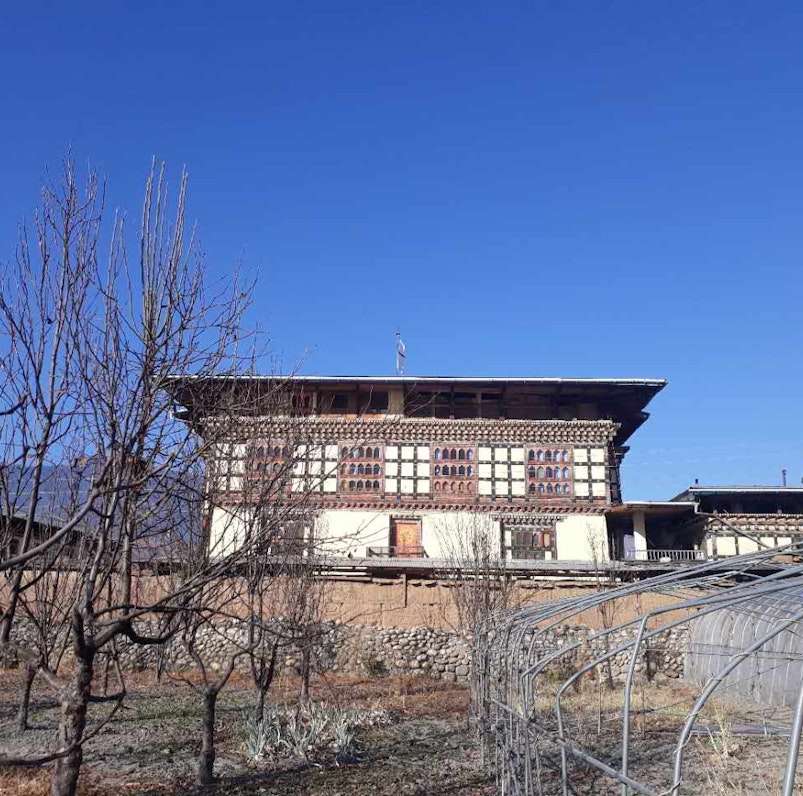 Bhutanische Dorfunterkunft