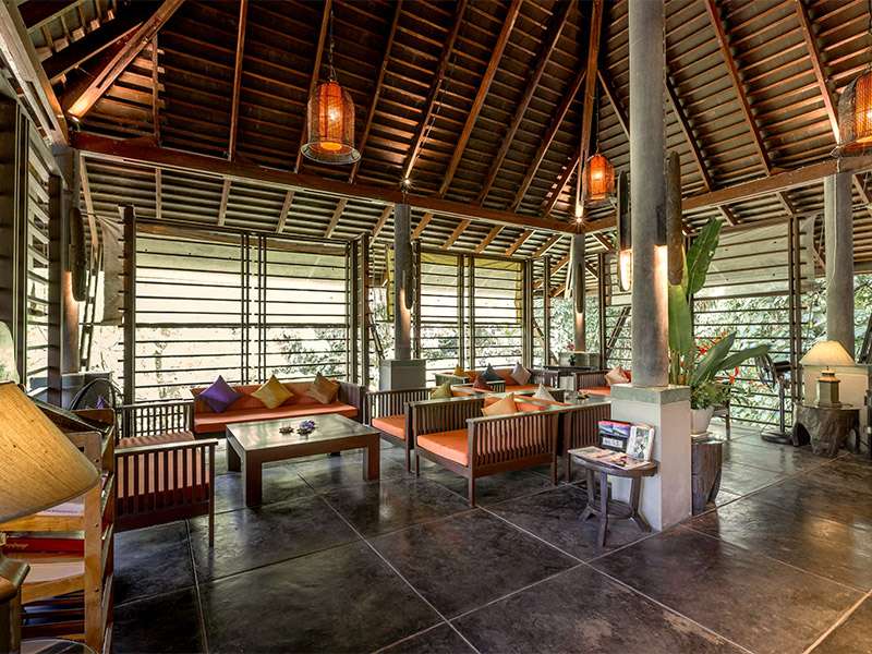 Thailändisches Resort Lobby