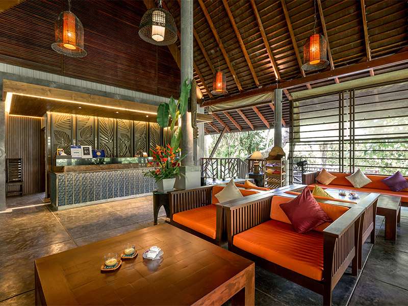Thailändisches Resort Lobby