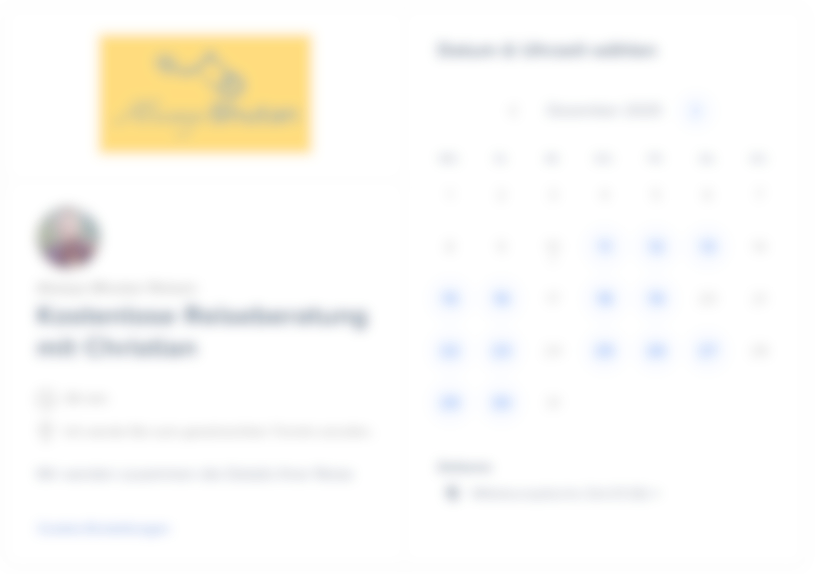 Calendly Content Blocker Platzhalter