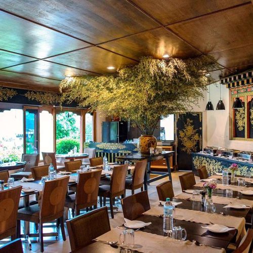 Bhutan Metta Resort Speisesaal