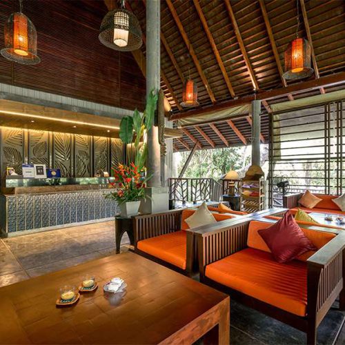 Thailändisches Resort Lobby