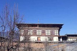 Bhutanische Dorfunterkunft